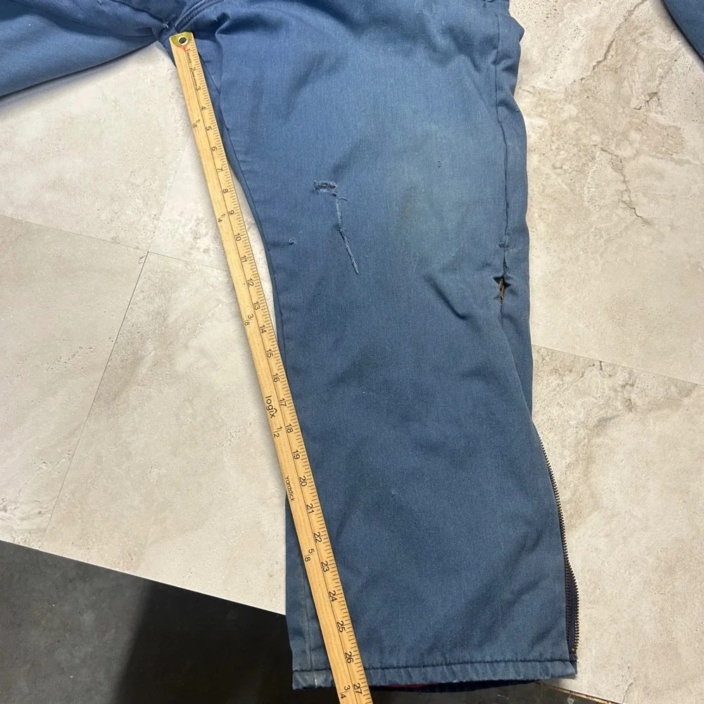 Walls Blizzard-Pruf Insulated Coveralls Blue Mens XL Regular Vintage USA Made